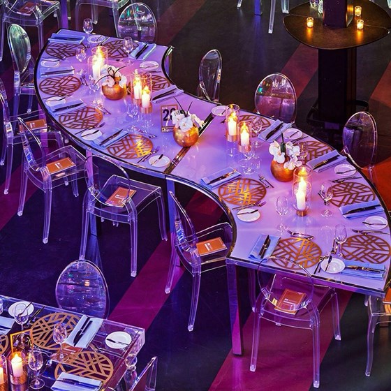 Event Rentals: Metropolitan and Supernatural Tables at Gala Night
